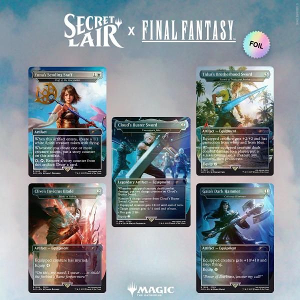 �Զ�Կ�����͹�ؿ��ظ���ա�FOIL�ۡڱѡ�Secret Lair x FINAL FANTASY: Weapons��FIN��