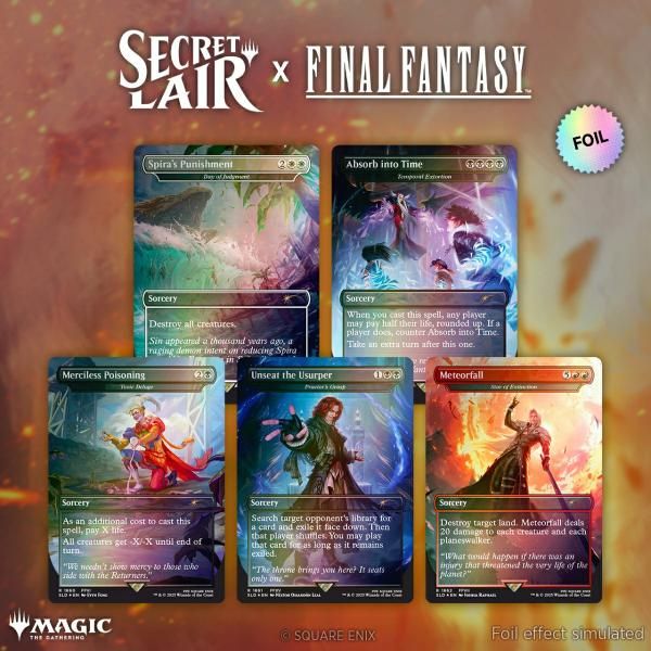 �Զ�Կ�����͹�ؿ��ظ���ա�FOIL�ۡڱѡ�Secret Lair x FINAL FANTASY: Game Over��FIN��