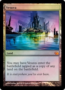 MTG 初版 ヴェズーヴァVesuva FOIL英語１枚 ☆特価品 状態EX☆【FOIL】【英】ヴェズーヴァ/Vesuva[土地R