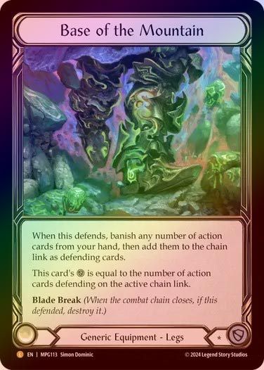 山脈の基部 / Base of the Mountain cold foil Rainbow Foil》《英》[汎用]山脈の基部/[Guardian]Base of the