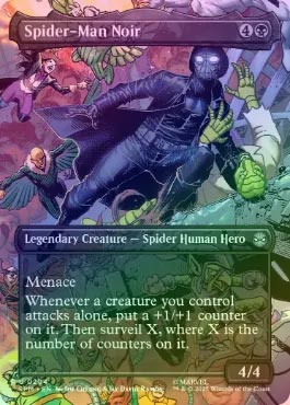 FOIL】【英】スパイダーマン・ノワール/Spider-Man Noir[黒U]【SPM