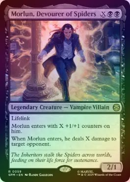 FOIL】【英】蜘蛛を貪る者、モーラン/Morlun, Devourer of Spiders[黒R