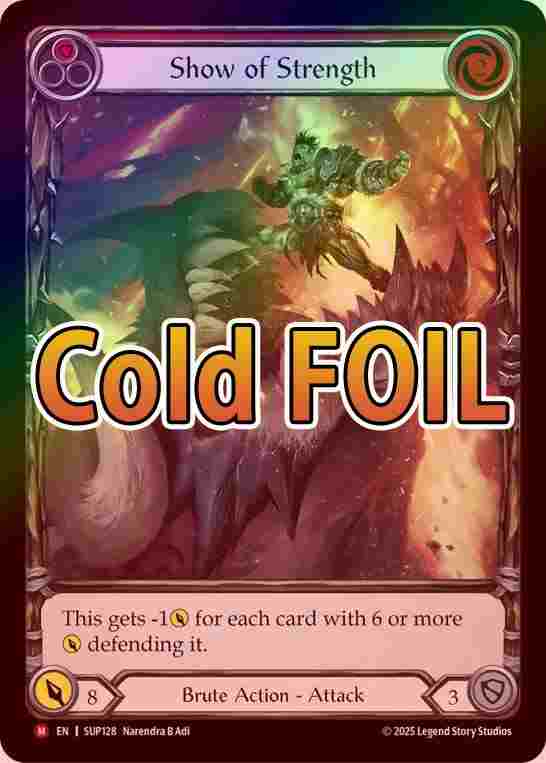 王位の切り倒し Foil FLESH AND BLOOD FAB Cold Foil》《英》[野人] 強さの誇示/[Brute]Show of StrJPNth[M]《SUP