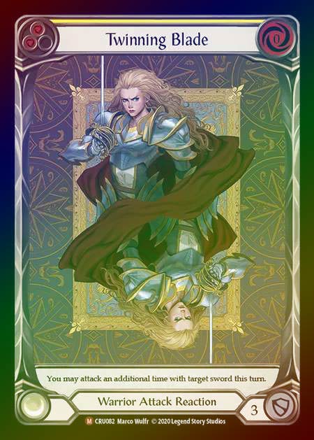 òʡEX-Rainbow Foil[Warrior]Twinning Blade [M]CRU-ǡ[Extended Art]