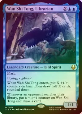 FOIL】【英】司書、ワン・シー・トン/Wan Shi Tong, Librarian[青MR