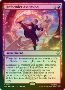 FOIL】【英】火のベンダーの位に至る/Firebender Ascension[赤R]【TLA