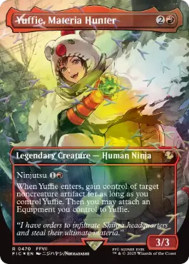 MTG マテリアハンター、ユフィ 英語　Foil 拡張 1枚 チョコボトラックFOIL】【英】マテリアハンター、ユフィ/Yuffie