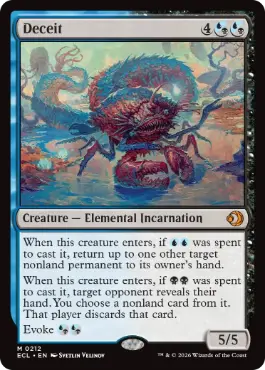 MTG 欺瞞/Deceit 英英 英】欺瞞/Deceit[多色MR]【ECL】 | スタンダード,ローウィンの昏明