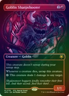 FOIL】【英】ゴブリンの名手/Goblin Sharpshooter[赤R]【ECL-SPG 