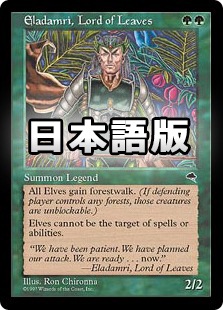 ☆特価品 状態VG☆【日】葉の王エラダムリー/Eladamri, Lord of Leaves 