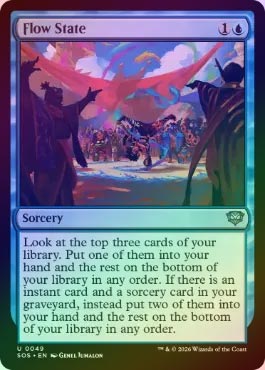 MTG foil 英語版 没頭 Flow State 4枚セット FOIL】【英】没頭/Flow State[青U]【SOS】 | スタンダード,ストリクス