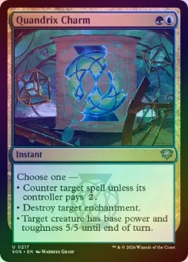 FOIL】【英】クアンドリクスの魔除け/Quandrix Charm[多色U]【SOS