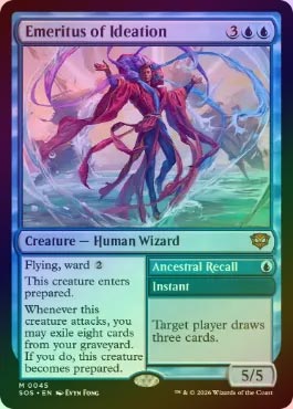 mtg 観念の名誉教授 / Emeritus of Ideation FOIL】【英】観念の名誉教授/Emeritus of Ideation[青MR]【SOS