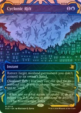 FOIL】【英】サイクロンの裂け目/Cyclonic Rift[青MR]【SOA