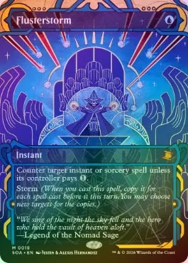 FOIL】【英】狼狽の嵐/Flusterstorm[青MR]【SOA】 | スタンダード,スト