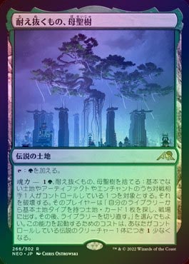 ☆特価品 プロモマーク付☆【FOIL】【日】耐え抜くもの、母聖樹