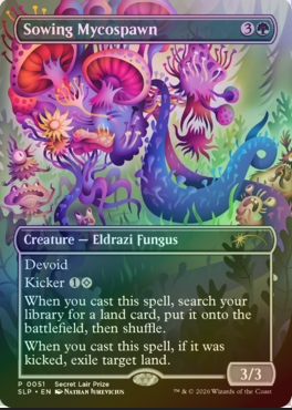 イベント配布》【FOIL】【英】まき散らす菌糸生物/Sowing Mycospawn[緑 