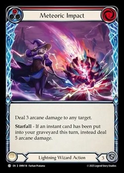 英》[稲妻・魔術師]隕石の衝撃/[Lightning Wizard]Meteoric Impact[赤