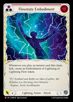 Fab Flowstate Embodiment 流脈の化身 cf マーベル 英》[稲妻]流脈の化身/[Lightning]Flowstate Embodiment [M]《OMN