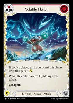 英》[稲妻]暴走する電磁収束/[Lightning]Volatile Fluxor[赤][C]《OMN