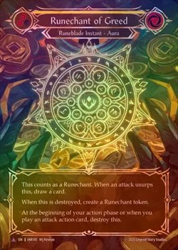 Cold Foil》《英》[ルーン剣士]強欲のルーン陣/[Runeblade]Runechant