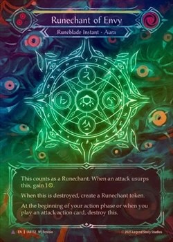 FaB Runechant of Envy / 嫉妬のルーン陣 Marvel Cold Foil》《英》[ルーン剣士]嫉妬のルーン陣/[Runeblade]Runechant