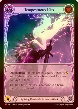 Cold Foil》《英》[稲妻・ルーン剣士]雷嵐の接吻/[Lightning Runeblade