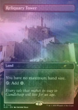 MTG/SLD/聖遺の塔/設計図/foil/1枚 FOIL】【英】聖遺の塔/Reliquary Tower[No.7104][土地P]【SLD