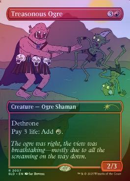 ☆SALE☆【FOIL】【英】背信のオーガ/Treasonous Ogre[赤P]【SLD 