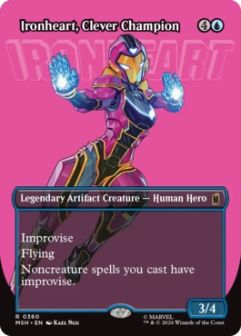 英】才気煥発な勇士、アイアンハート/Ironheart, Clever Champion[青R