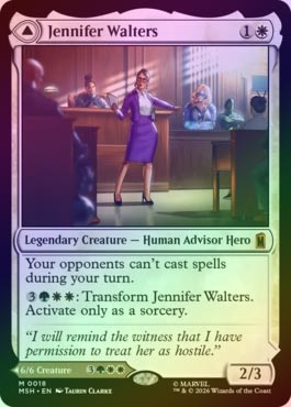 ジェニファー・ウォルターズ ボーダーレス コミック版Foil MTG ジェニファー・ウォルターズ ボーダーレスfoil 英語版 コミック版