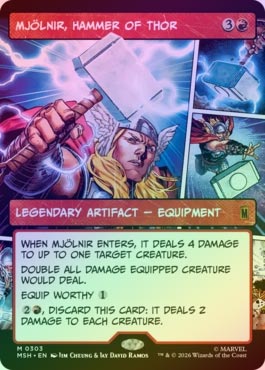 MTG 雷神、ソー ソーのハンマー、ムジョルニア FOIL】【英】ソーのハンマー、ムジョルニア/Mj?lnir, Hammer of Thor