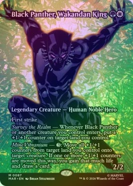 ワガンダの王 ブラックパンサー MR FOIL】【英】ワカンダの王、ブラック・パンサー/Black Panther