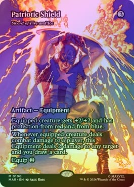 FOIL】【英】愛国の盾/Potriotic Shield〔火と氷の剣/Sword of Fire