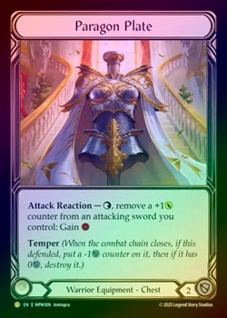 Cold Foil》《英》[戦士]典範の鎧/[Warrior]Paragon Plate [L]《MPW