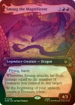 MTG 壮大なる者、スマウグ ボーダーレス Foil MTG 壮大なる者 スマウグ