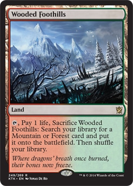 ☆特価品 状態EX☆【英】樹木茂る山麓/Wooded Foothills[土地R]【KTK