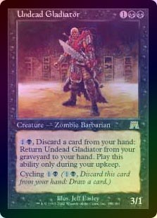 ☆特価品 状態EX☆【FOIL】【英】アンデッドの剣闘士/Undead Gladiator