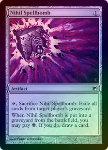 FOIL】【英】虚無の呪文爆弾/Nihil Spellbomb[無色C]【SOM】 | モダン