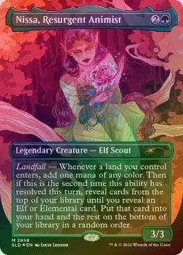 FOIL】【英】復活した精霊信者、ニッサ/Nissa, Resurgent Animist[No