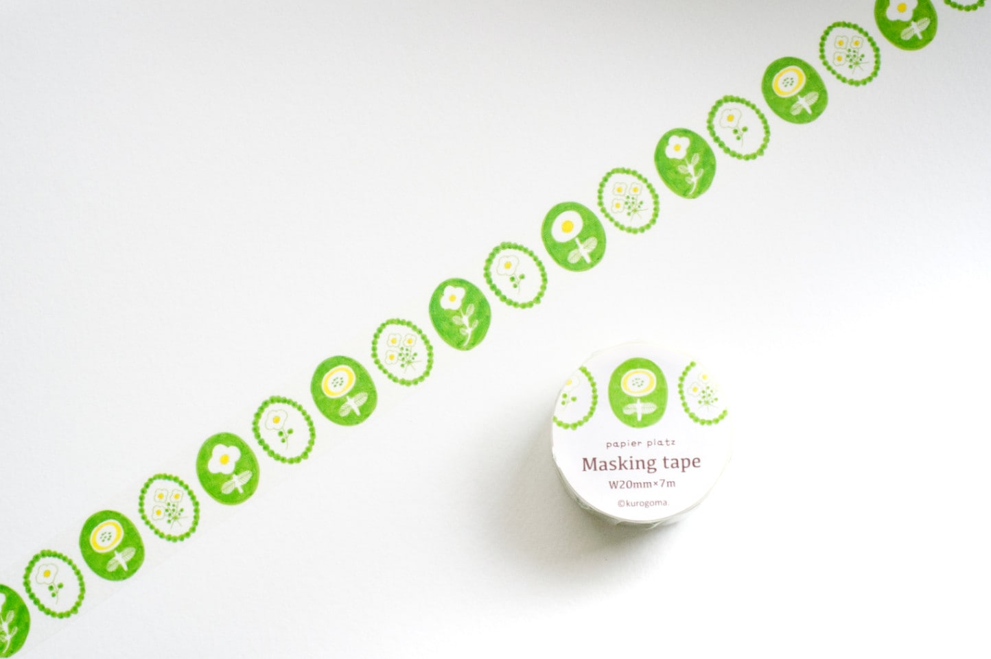 パピアプラッツ kurogoma. お花(グリーン)