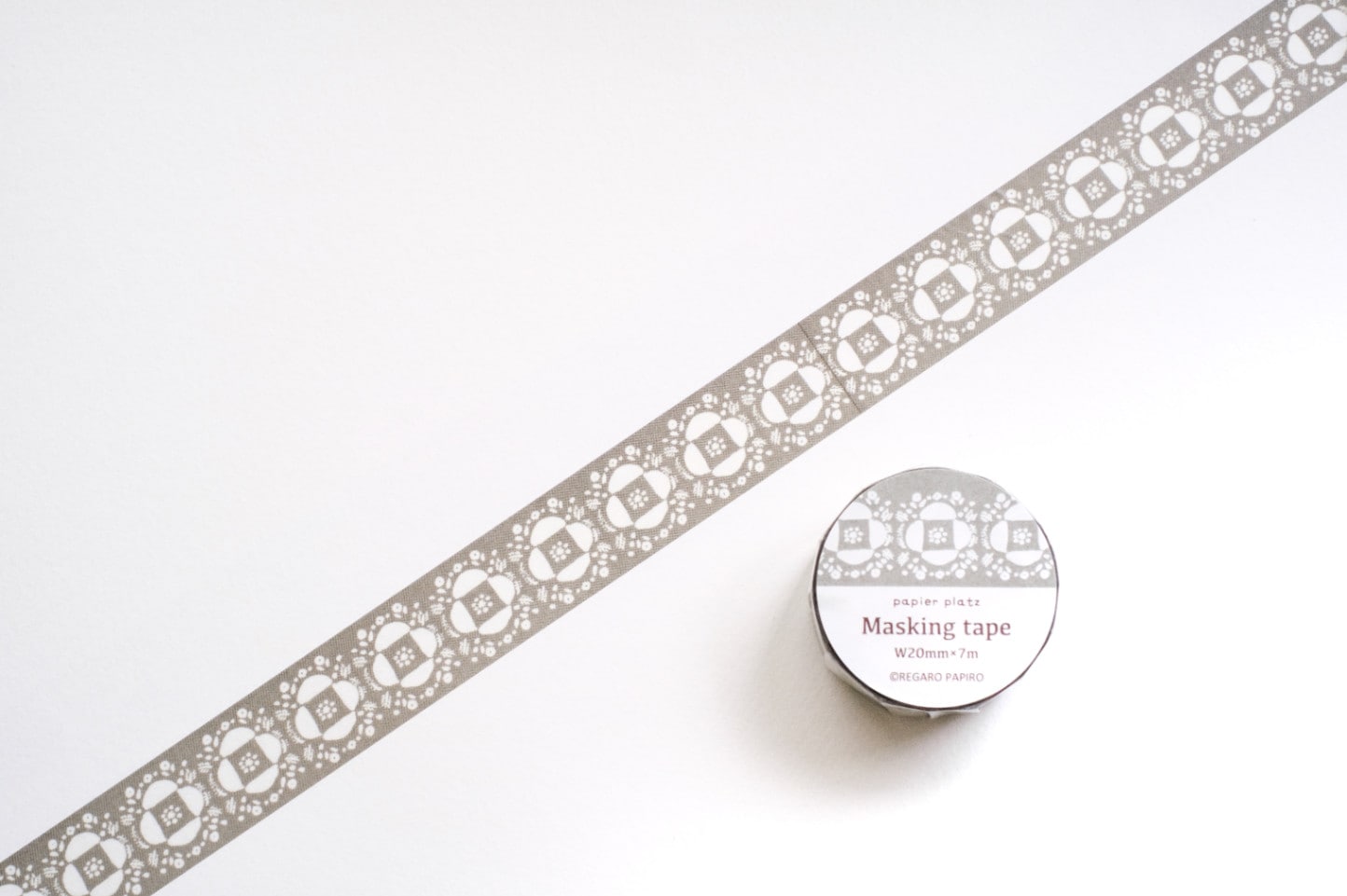 パピアプラッツ REGARO PAPIRO グレーフラワー