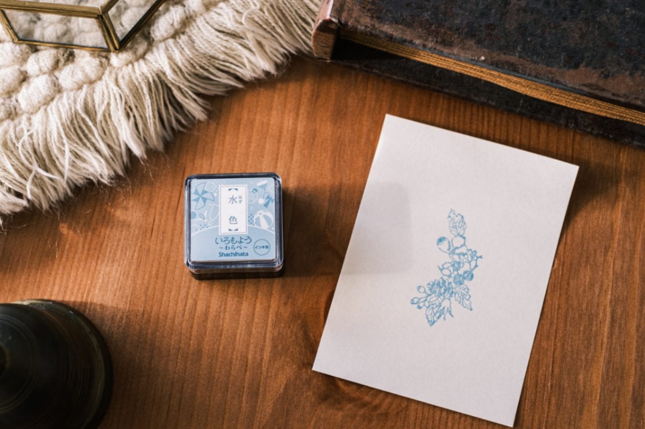 いろもよう わらべ 水色