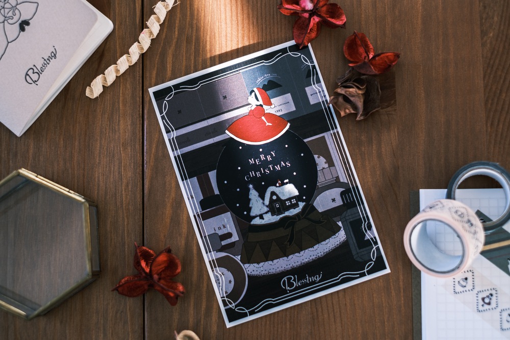 2022年クリスマスカード with ロウ