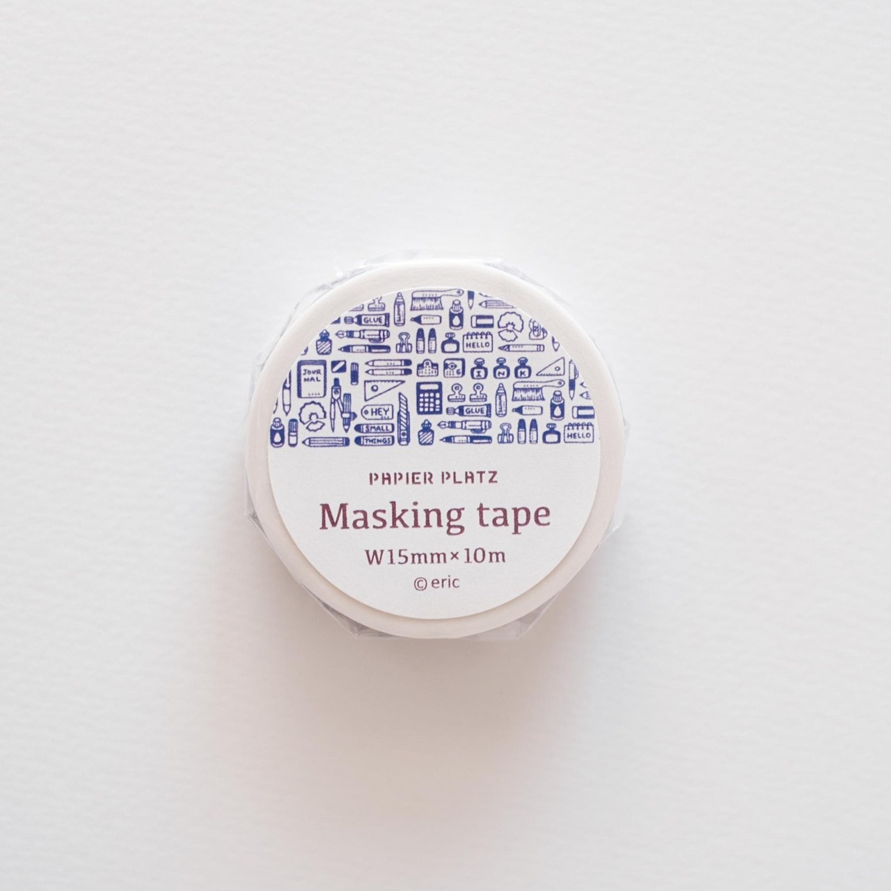 Ⓜ︎【バラ売り可】パピアプラッツ eric エリック さん マスキングテープ eric 金箔入りマスキングテープ | パピアプラッツBASE店