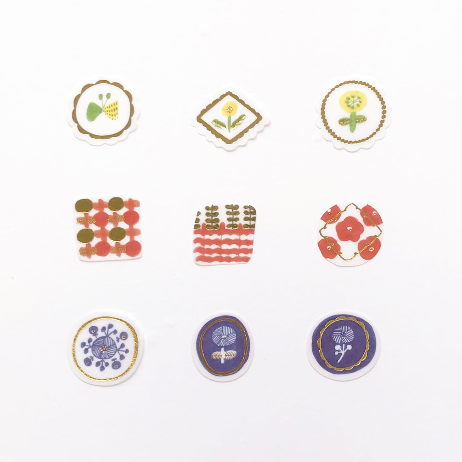 パピアプラッツ kurogoma. フレークシール(金箔入り)