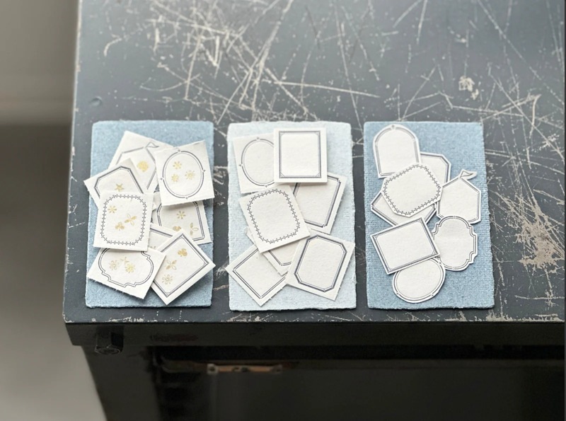 活版印刷】限定色 8shape label book | OEDA LETTERPRESS | Blessing
