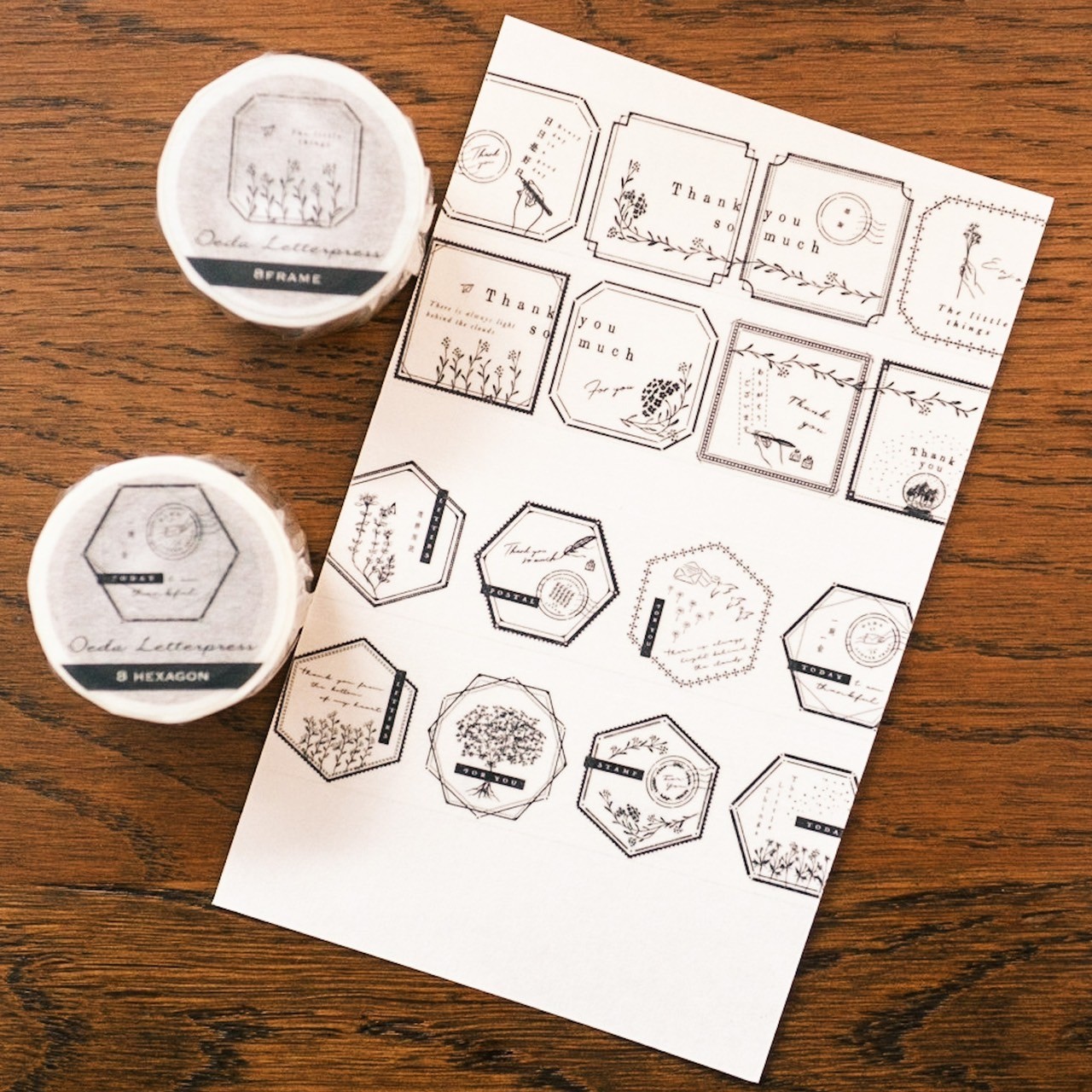 Masking tape【8frame／8hexagon】