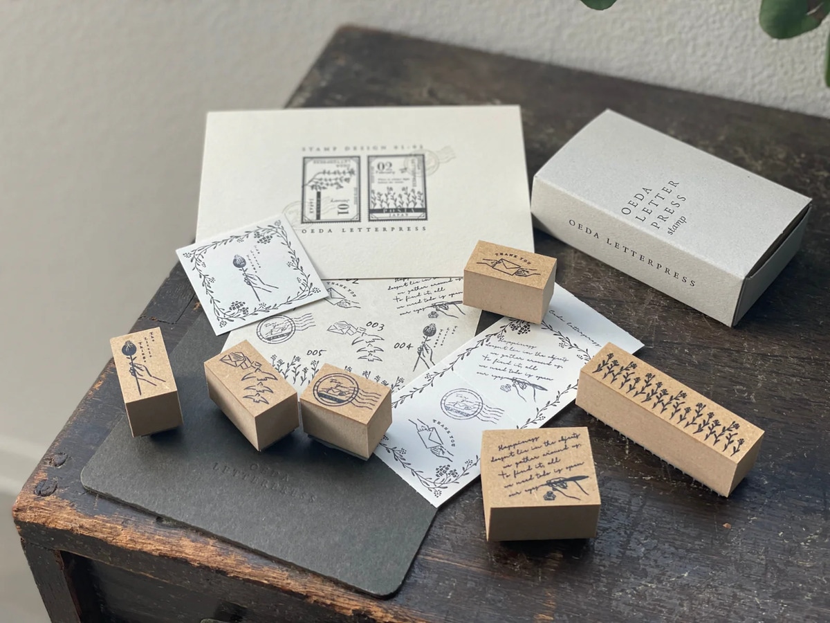 大枝活版室　rubber stamp Thank you 大枝活版室 【Standard】Original rubber stamp box | ツバキ舎