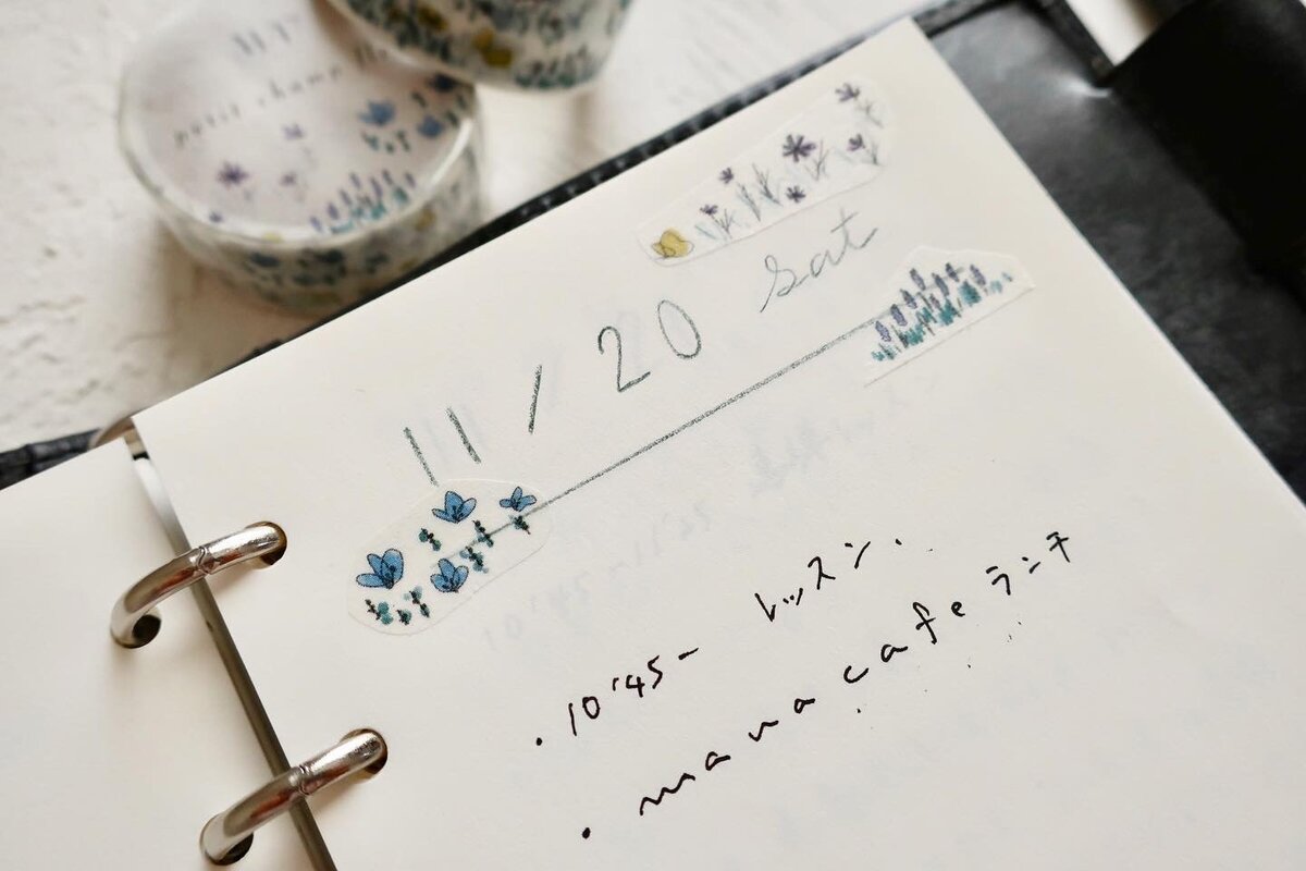 petit chamb fleure マスキングテープ